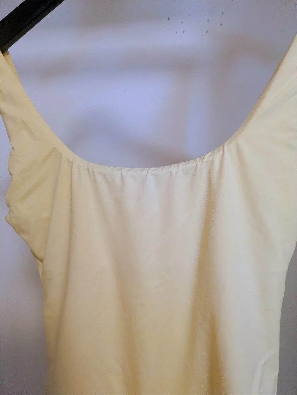 Melisa Odabash London Scoop Neck One-piece Pale Yellow Swimsuit size 6